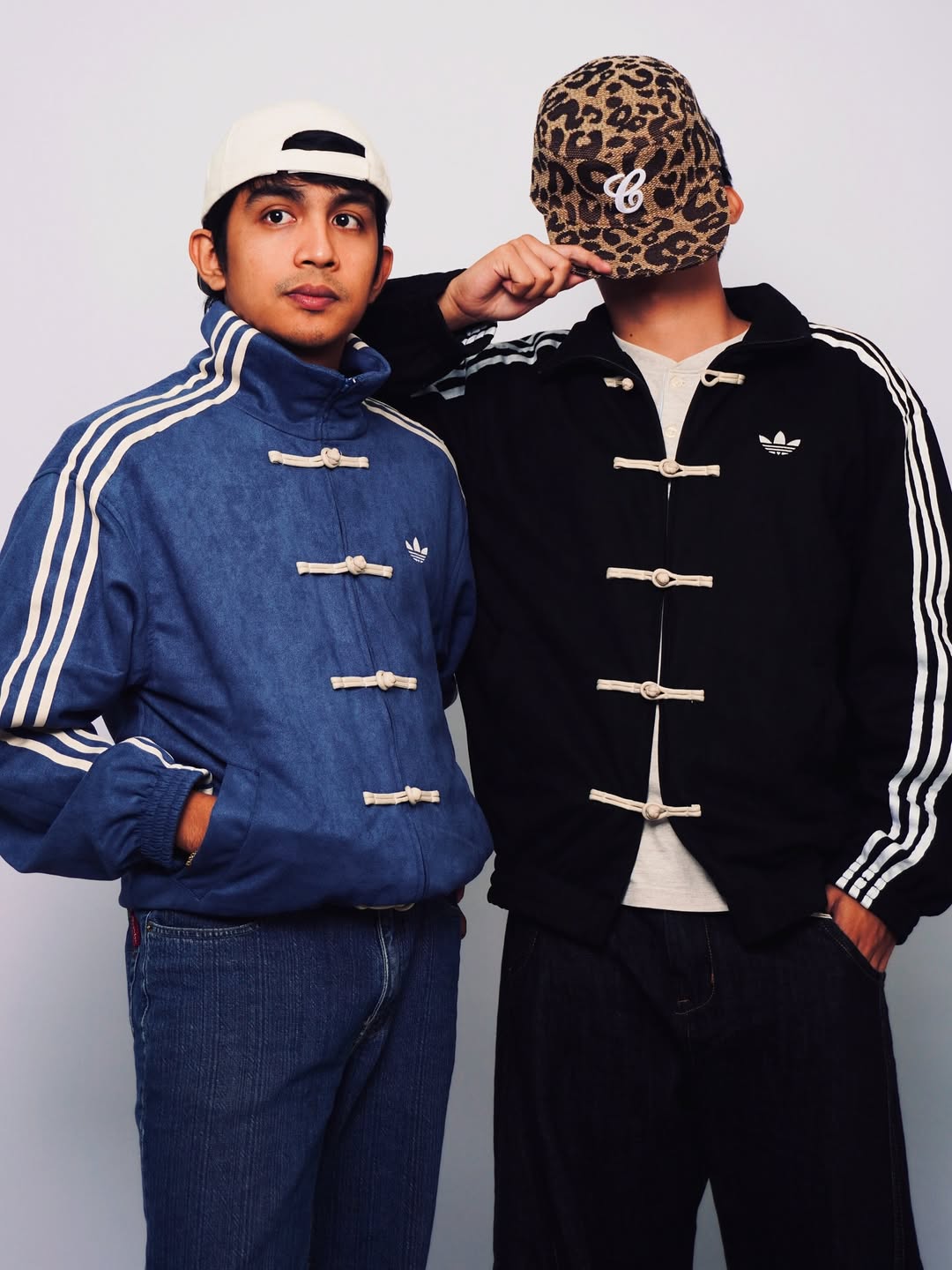 Adidas Tang Jacket Navy Blue and Black colourways – LZRUS CNY streetwear collection