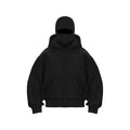 LZRUS black balaclava hoodie for women front view streetwear