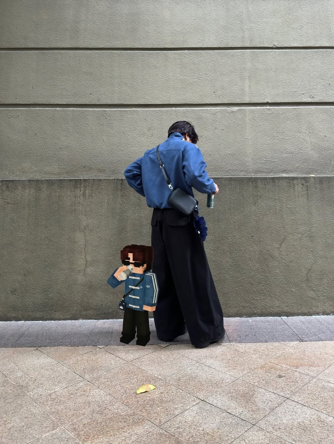 Streetwear look featuring Blue CNY Jacket for men by LZRUS