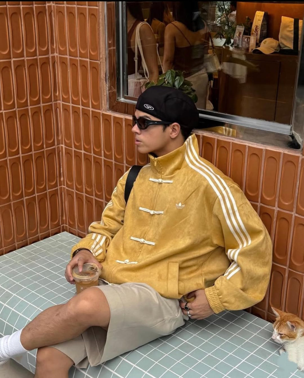Adidas CNY Jacket Style Alternative – Mustard Yellow Tang Jacket Unisex Oversized Fit India | LZRUS