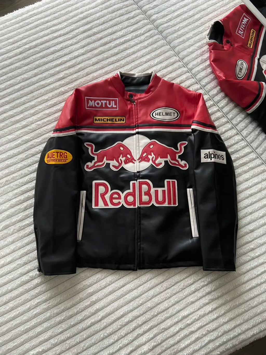Buy Red Bull Leather Vintage Jacket Online | LZRUS