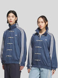 Blue CNY Tang Jacket – LZRUS India | Royal Blue Chinese New Year Jacket Front View
