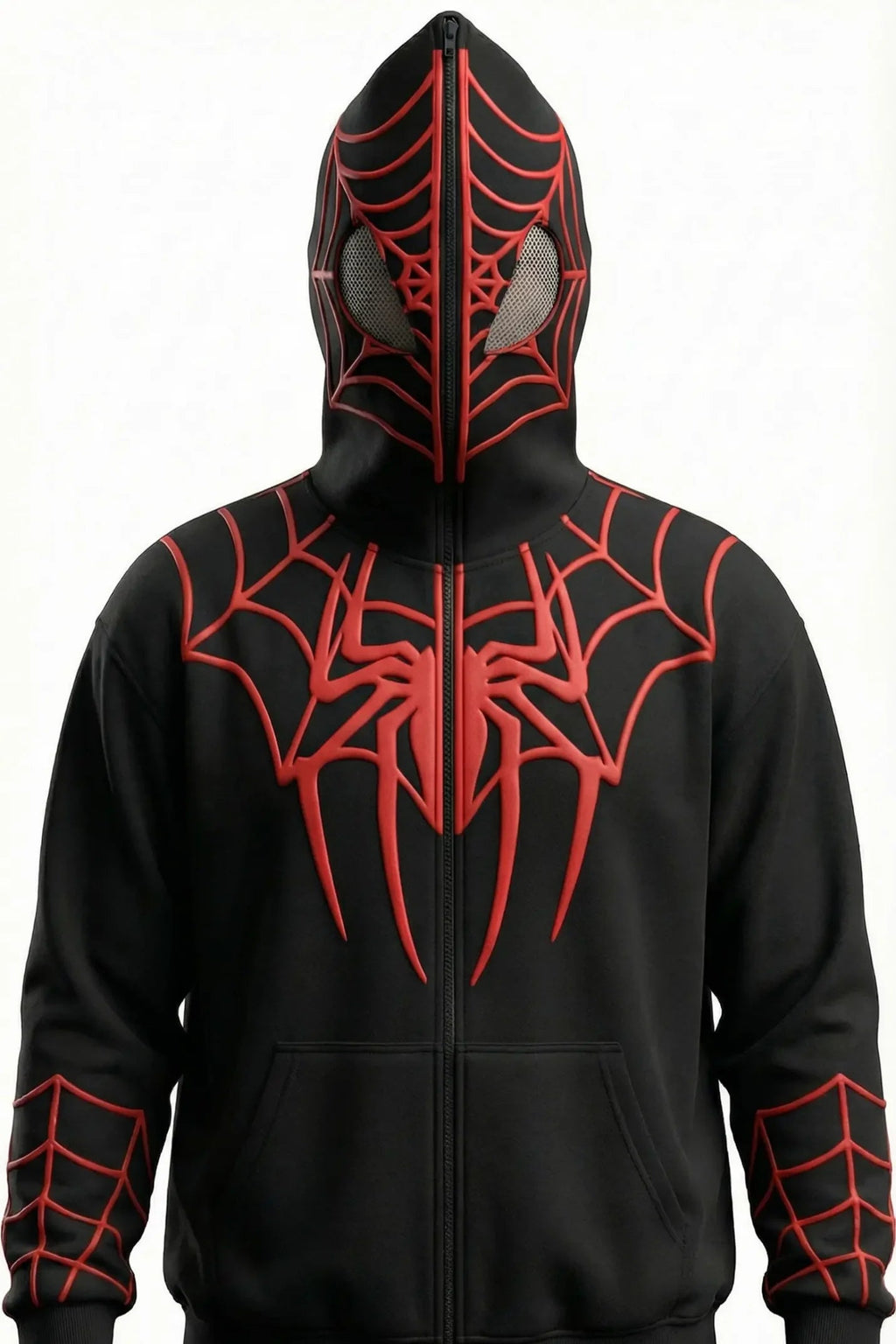 Buy black spiderman hoodie India – best black spiderman zip up hoodie to buy in India LZRUS marvel superhero black hoodie