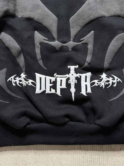 unisex Depth oversized hoodie in streetwear fit