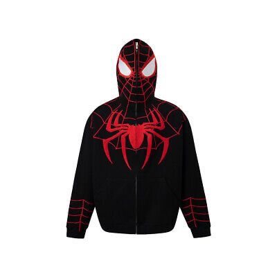 Marvel Spiderman full zip hoodie puff printed logo quality view – buy spiderman zip up hoodie India LZRUS